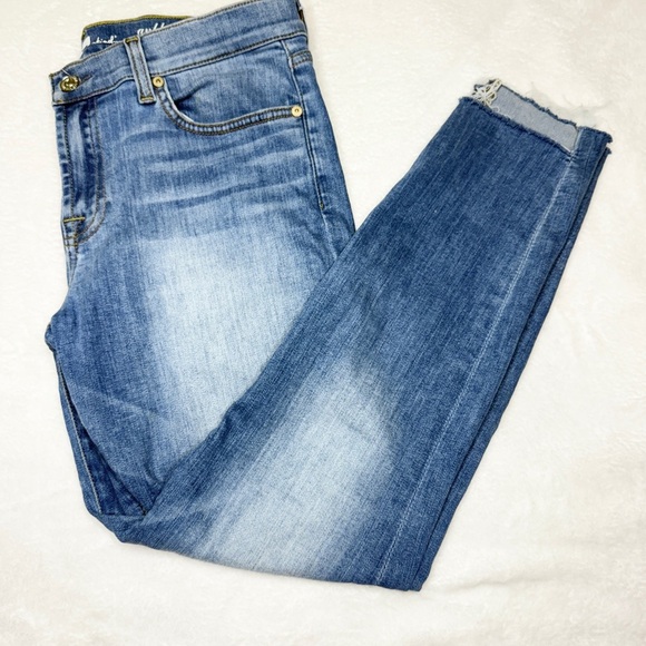 7 For All Mankind Denim - 7 For All Mankind Light Blue Denim Jeans